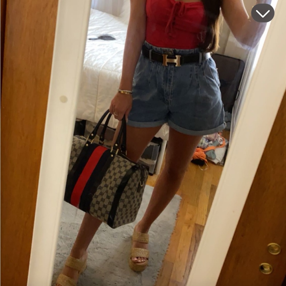 Denim High-Waisted Women's Shorts